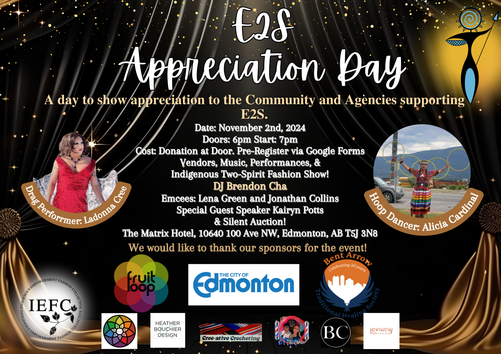 E2S Appreciation Day Nov 2nd, 2024 Edmonton 2 Spirit Society